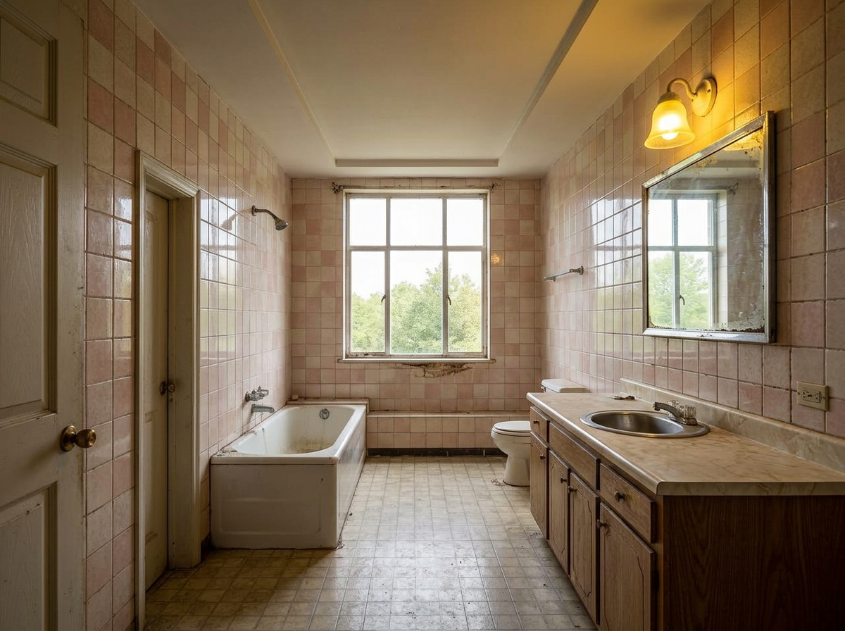 Guest Bath — Westchester — before state, same camera angle