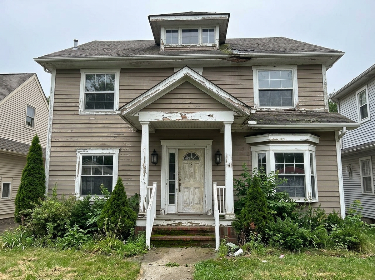 Facade & Siding — Westchester — before state, same camera angle